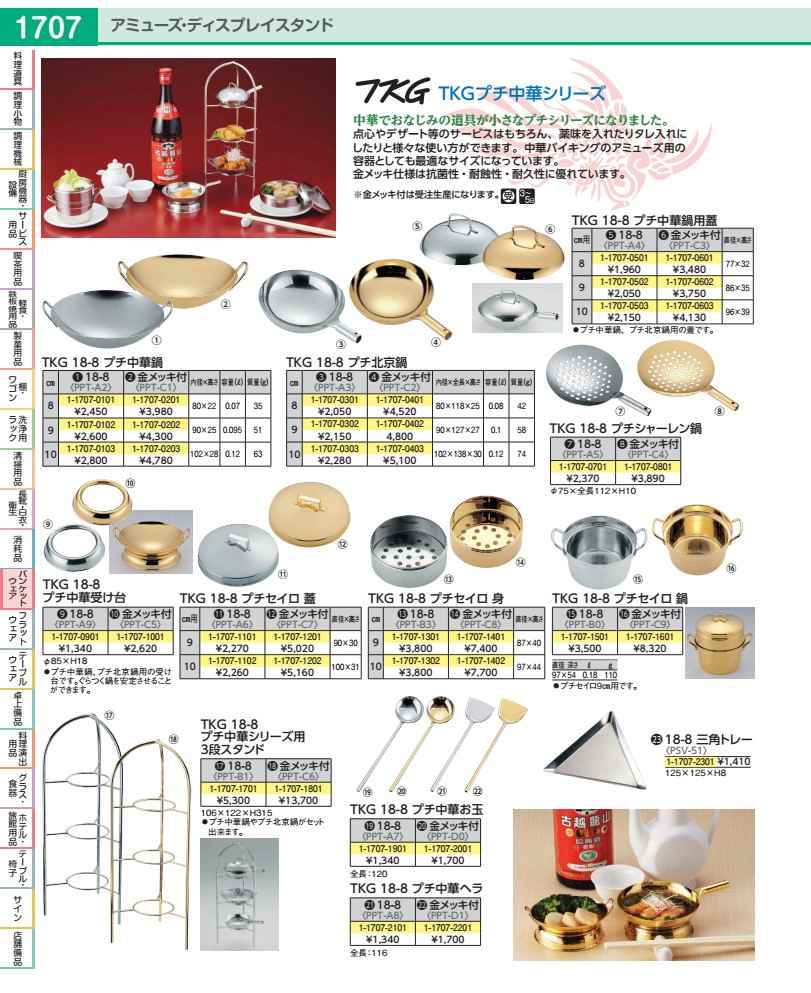 Rakuten - TKG18−8プチ中華鍋用蓋　金メッキ付 8cm用 PPTC301