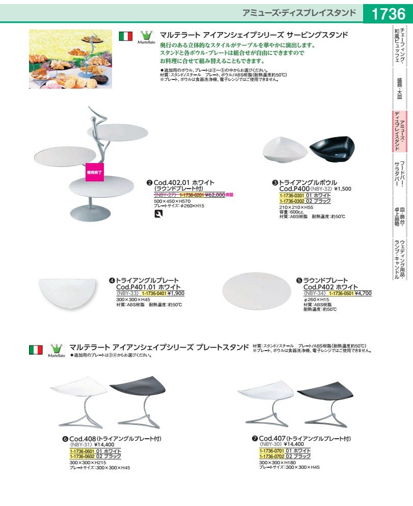 樂天商城 - マルテラート　トライアングルボウル Cod．P400．01ホワイト NBY3201