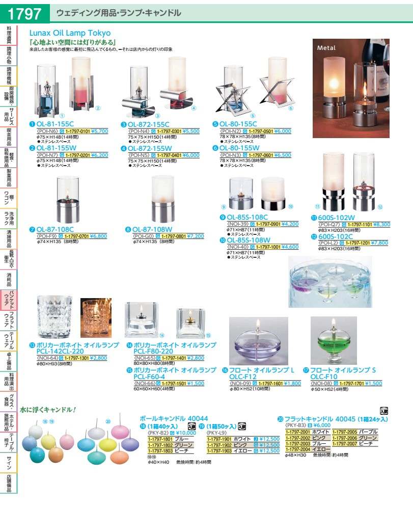 Rakuten - ルナックス　オイルランプ OL−85S−108C NOI3901