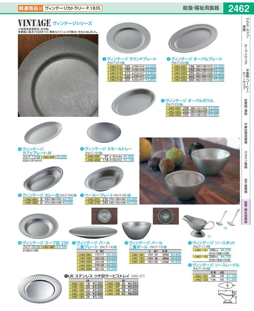 UK　ステンレス　ツチ目サービストレイ 18cm NSC5701