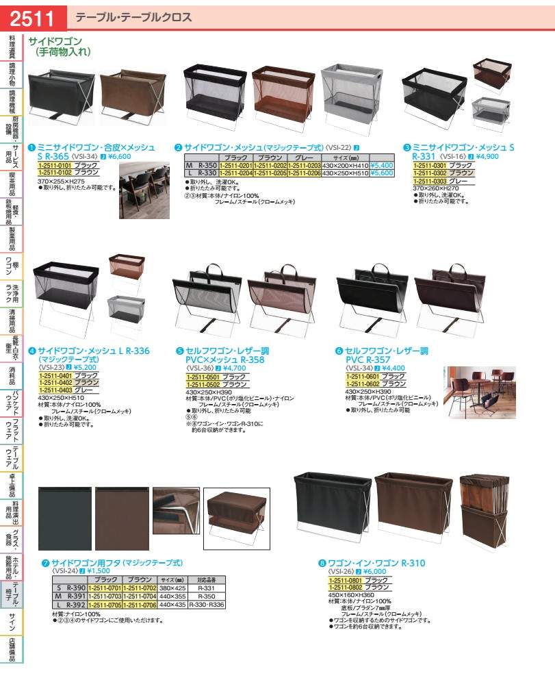 Rakuten - サイドワゴン・メッシュ　マジックテープ式 R−350　グレー VSI2205