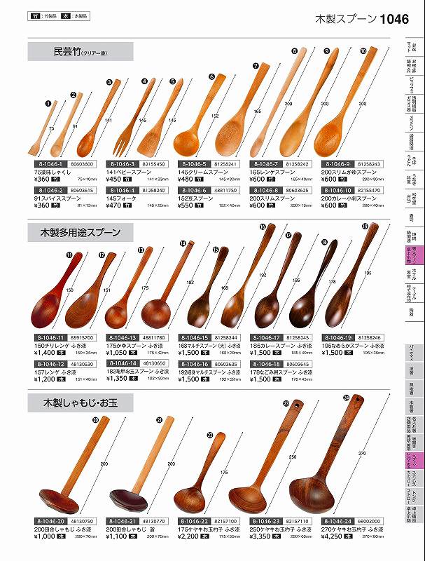 福井クラフト 木）200 田舎しゃもじ（小） 溜 48130770 やすらぎ Vol．35