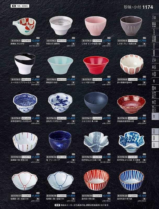 福井クラフト　陶）波牡丹　六方花小付　（有田焼）　89014570　やすらぎ　Vol．35(3)