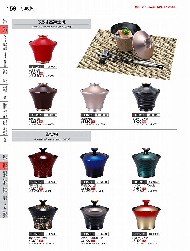 Rakuten - 福井クラフト　TA）聖火椀　銀カスミ高台内金内黒　（蓋・親）　31007430　やすらぎ　Vol．35