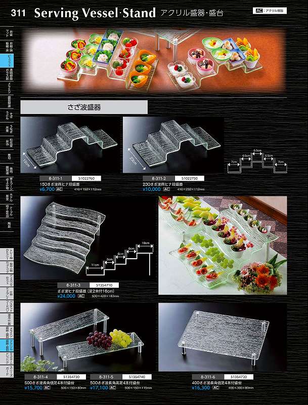福井クラフト　AC）230さざ波両ヒナ段盛器　51022760　やすらぎ　Vol．35 wadatoki-11828179 WADA TOKI パッケージ画像