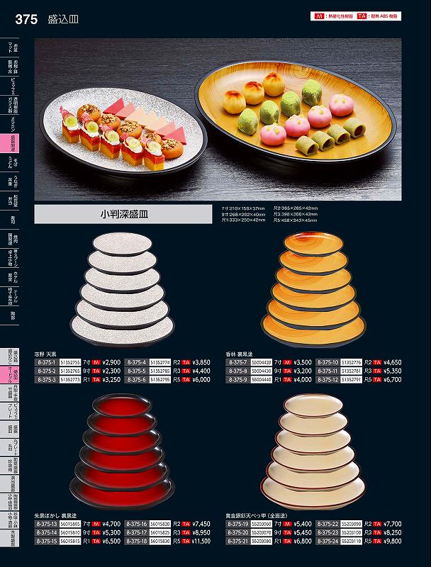 樂天商城 - 福井クラフト　TA）尺2小判深盛皿　香林　底黒（全面塗）　51352776　やすらぎ　Vol．35