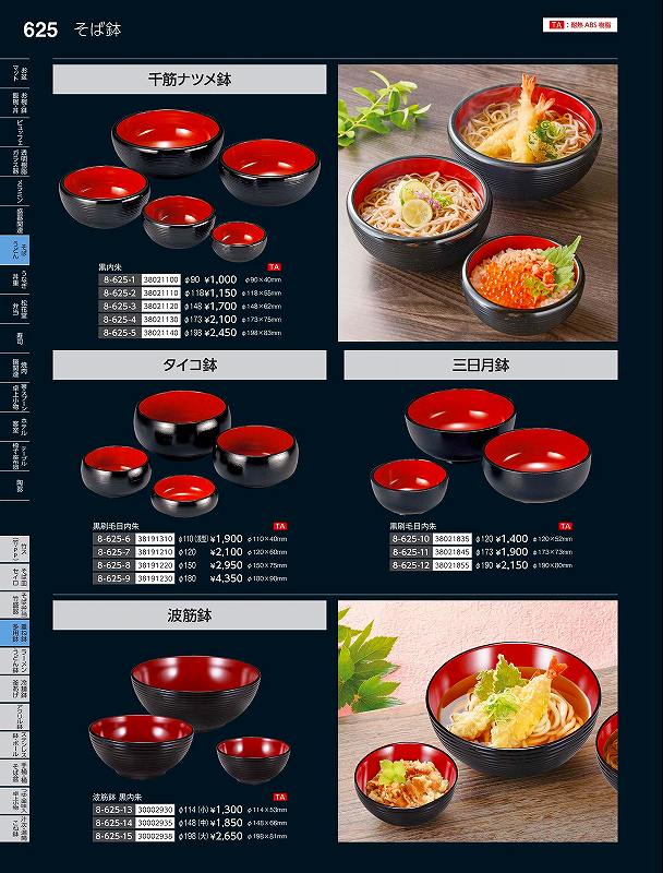 福井クラフト　TA）径110（浅型）ミニタイコ鉢　黒刷毛目内朱　38191310　やすらぎ　Vol．35(3)