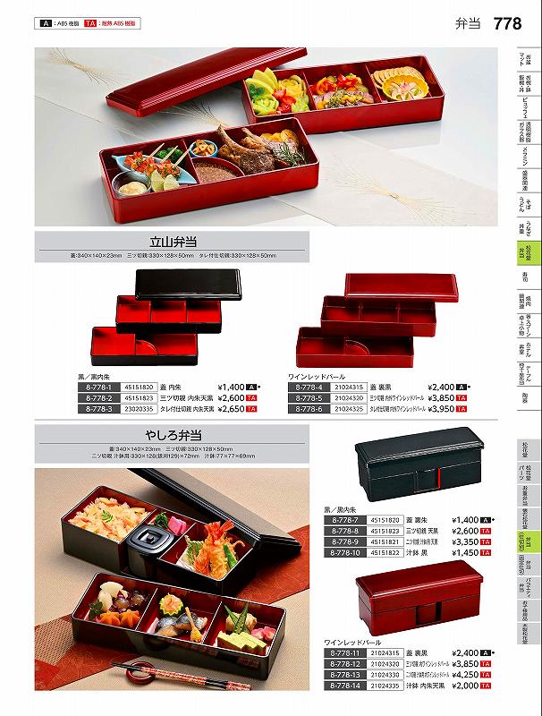 福井クラフト　A）やしろ弁当　ワインレッドパール裏黒　（蓋）　21024315　やすらぎ　Vol．35 wadatoki-11836296 WADA TOKI パッケージ画像
