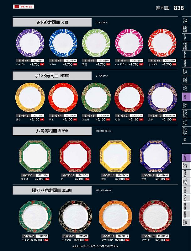 福井クラフト　TA）172隅丸八角皿　立田川アクア黒　12022800　やすらぎ　Vol．35