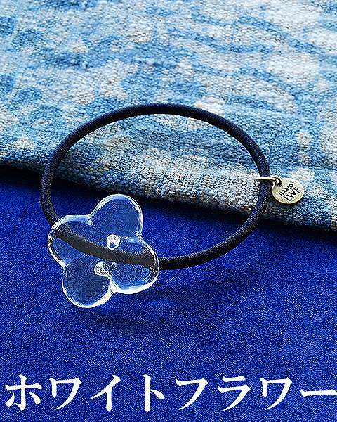 HARIO ハリオ Hair Accessory ヘアゴム ヘアアクセサリー ホワイトフラワー HA