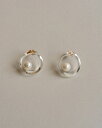 HARIO ハリオ Pearl ピアス フープパール K10 HAPR-HP-P-K10