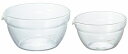 HARIO ハリオ 耐熱ガラス製片口ボウル2個セット KB-1318-2P 200ml 400ml