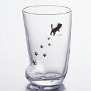 石塚硝子 ISHIZUKA GLASS アデリアグラス ADERIA GLASS 足あとグラス(M)ねこ タンブラー 300ml 3個セット 6208