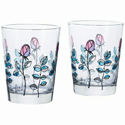 石塚硝子 ISHIZUKA GLASS アデリアグラス ADERIA GLASS Fin Rose タンブラー ペアセット クラシカル S6114 ジオメトリック S6115 365ml