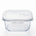 石塚硝子 ISHIZUKA GLASS アデリアグラス ADERIA GLASS Cook-Look スクエア500WT H8761 保存容器 500ml