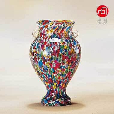 津軽びいどろ 花瓶 石塚硝子 ISHIZUKA GLASS アデリアグラス ADERIA GLASS 津軽びいどろ 大川花器小　ねぶたまつり F79652 花瓶