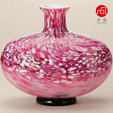 津軽びいどろ 花瓶 石塚硝子 ISHIZUKA GLASS アデリアグラス ADERIA GLASS 津軽びいどろ 大川工房　花器(花あかり) F71164 花瓶