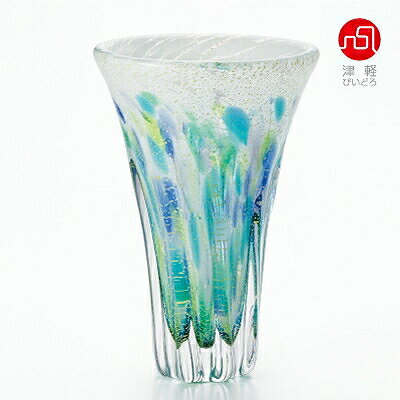 津軽びいどろ 花瓶 石塚硝子 ISHIZUKA GLASS アデリアグラス ADERIA GLASS 津軽びいどろ 紫陽花 天開花器 F71744 花瓶