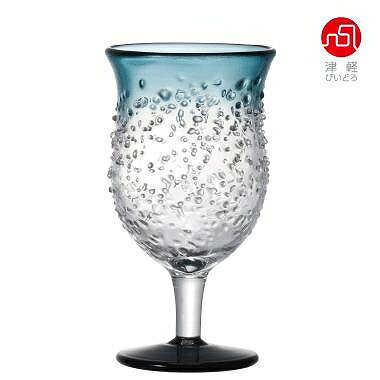 石塚硝子 ISHIZUKA GLASS アデリアグラス ADERIA GLASS 津軽びいどろ 八甲田ザラメ雪 台付グラス F71161 ワイングラス 170ml