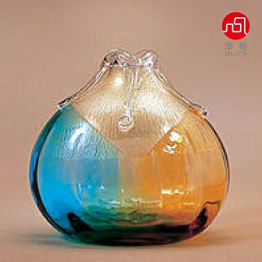 津軽びいどろ 花瓶 石塚硝子 ISHIZUKA GLASS アデリアグラス ADERIA GLASS 津軽びいどろ 金彩秋風 ミニ花器 F79448 花瓶