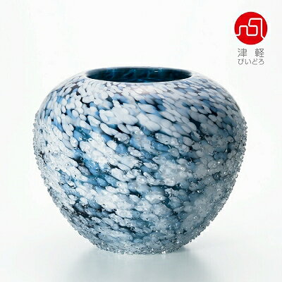 津軽びいどろ 花瓶 石塚硝子 ISHIZUKA GLASS アデリアグラス ADERIA GLASS 津軽びいどろ 津軽 雪景 花器 雪影 F71940 花瓶