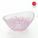 石塚硝子 ISHIZUKA GLASS アデリアグラス ADERIA GLASS 津軽びいどろ さくらさくら sakura楕円小鉢 F79440 桜