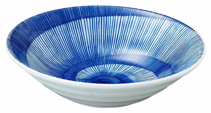 藍日傘 リップル16.5cm鉢 53181053 KOYO 花伝 JAPANESE TABLEWARE vol.12