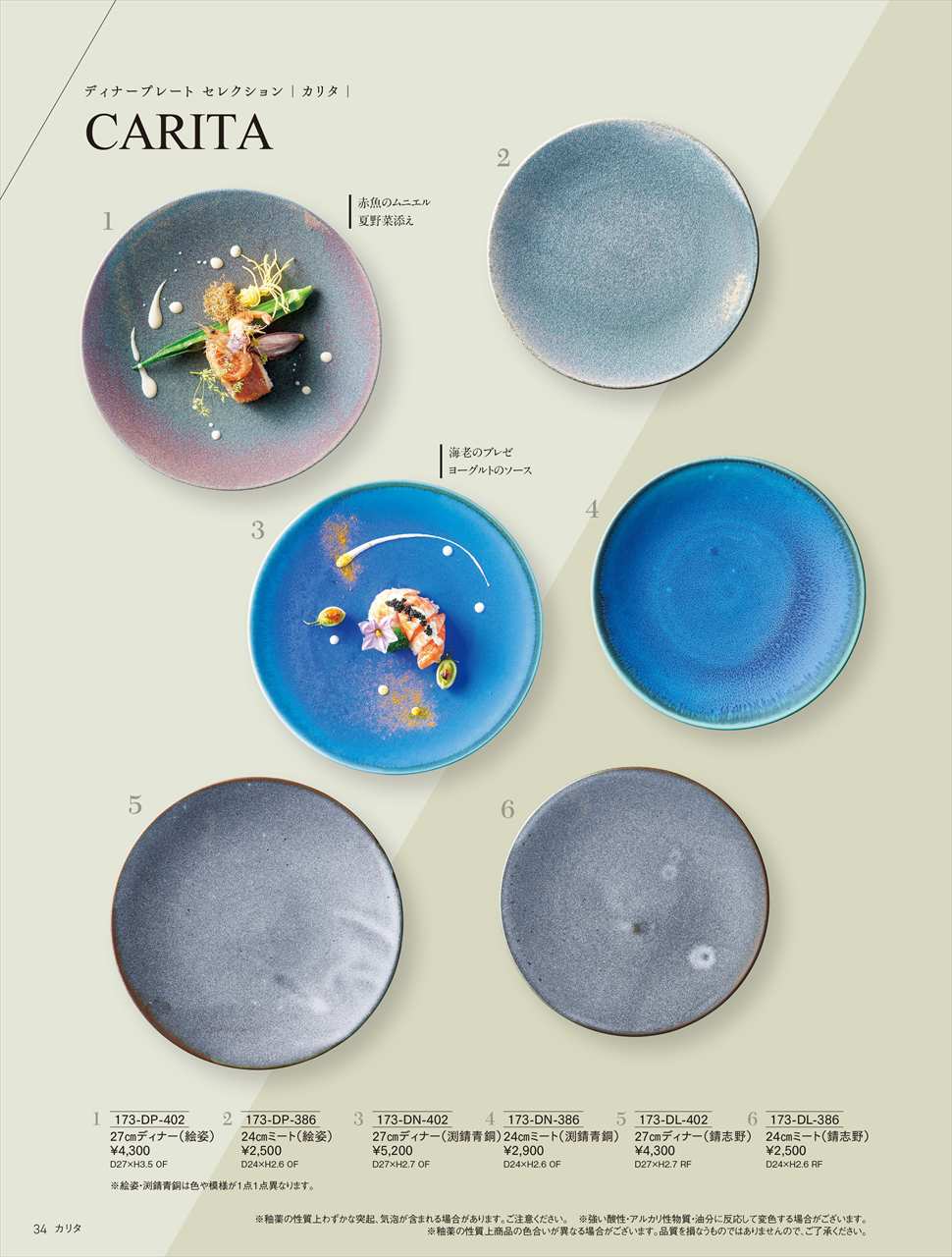 カリタ 24cmミート（絵姿） 173-DP-386 HOTEL&RESTAURANT WARE Vol.22 カネスズ セラミックス