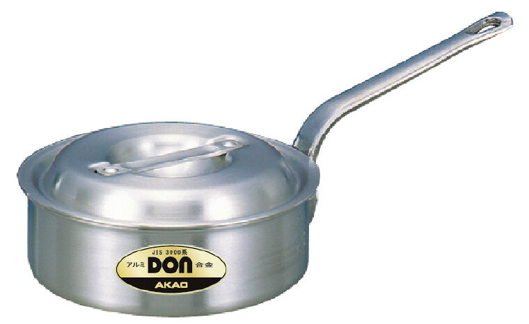 Ih Incompatible - DON　アルミ　浅型片手鍋　15cm AKAB0201