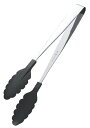 18-0 抗菌耐熱カラートング 大 ブラック 全長:300mm BTGA2001