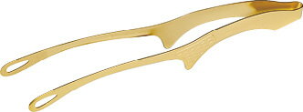18-0　仙武堂　焼肉トング　足付き　ゴールド　大 BTGE1102