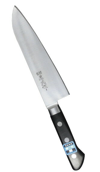 兼元 日本鋼 三徳 180mm 共口金 黒合板柄 CHSA0301