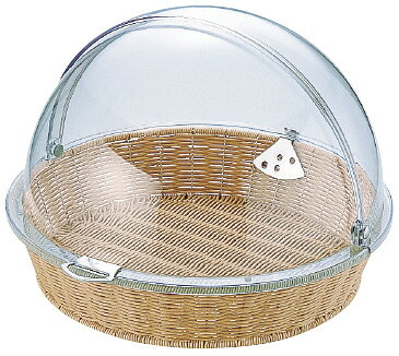 ベーカリーバスケット ポリカハーフトップカバー丸付　BB−413−IV DBBS0201