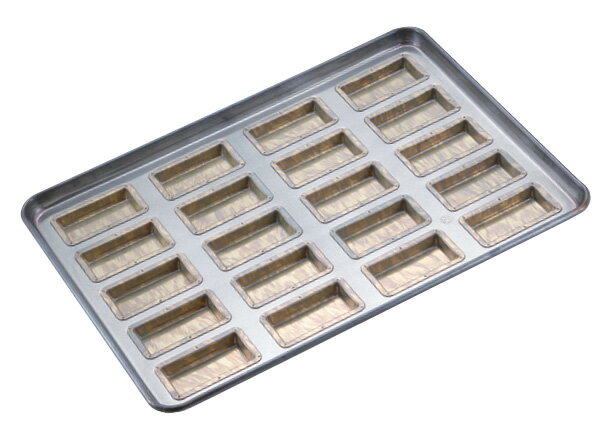 シリコン加工　フィナンシェ90型　天板　20連 DKTV6601