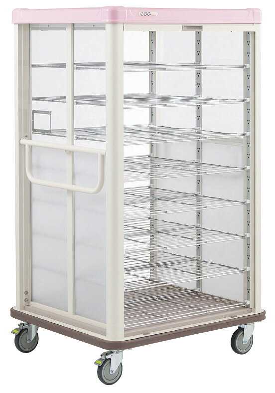 COO 常温配膳車 JCSS28RSP シュガーピンク シャッター式 スリムタイプ JJHZ2601