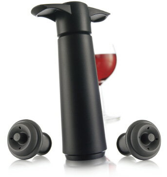 ワインセーバー　ストッパー付セット（ブラック）　バキュバン PWNS0103