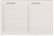 ホーロー壁掛スケジュールボード　MR23Y WWBD0101