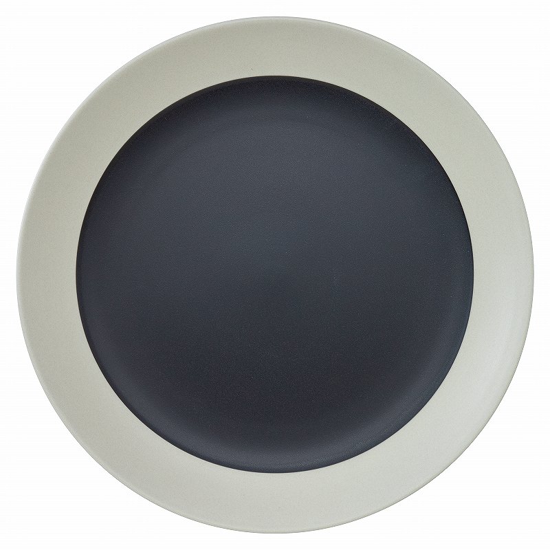 KOYO サラサ カーボンブラック 23.5cmプレート 10631004 HOTEL&RESTAURANT TABLEWARE vol.24