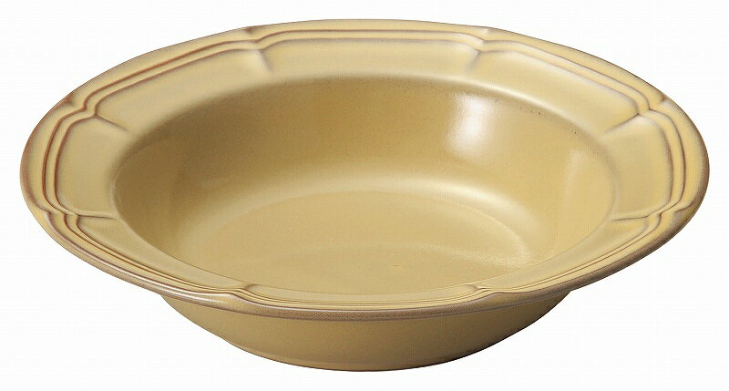 KOYO ラフィネ シナモンベージュ 21.5cmリムスープボウル 15922012 HOTEL&RESTAURANT TABLEWARE vol.24