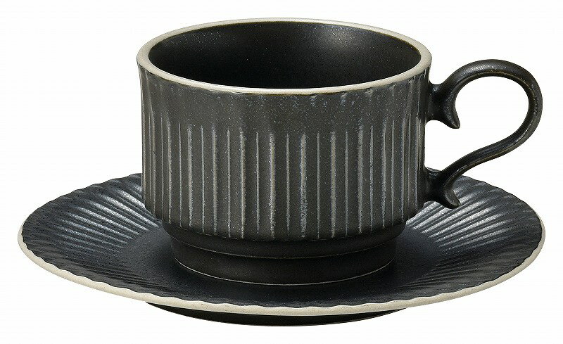 KOYO ストーリア クリスタルブラック スタックコーヒーカップ 16731452 HOTEL&RESTAURANT TABLEWARE vol.24