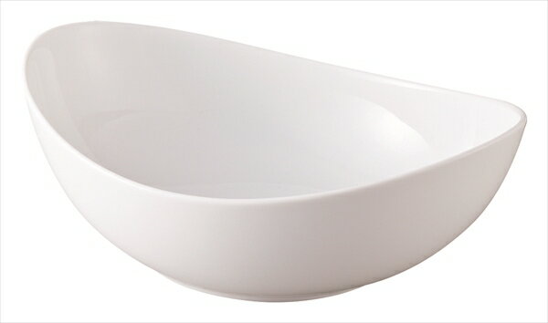 桐井陶器 MODERNO12.5 セゾン 24cmオーバルボール（白） 53-38