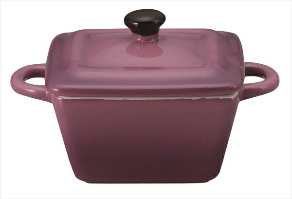 桐井陶器 MODERNO12.5 ミニキャセロール ミニ角ココットVL LF-63VL