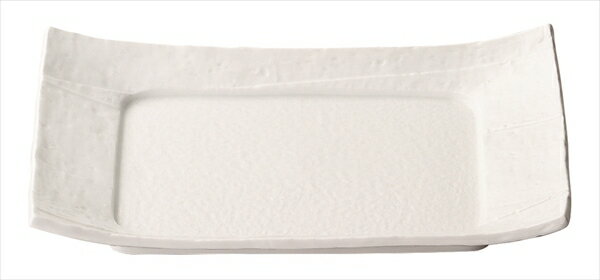 桐井陶器 MODERNO12.5 料亭削り 7.0寸長角皿 (白) 27-07