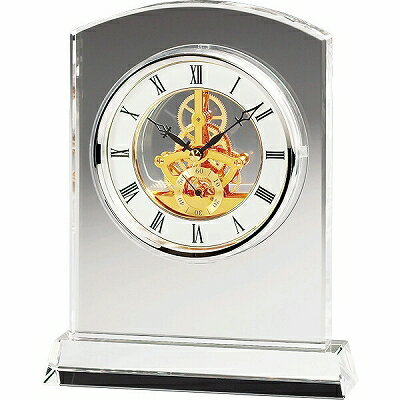 置き時計 NARUMI ナルミ グラスワークス マルカート スケルトンクロック 23cm GW1000-11021 置き時計