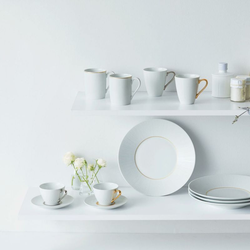 Noritake ノリタケ アミ マグカップ 295ml （金） T5355L/1605 1605L/T94555 （銀） T5355L/1606 1606L/T94555