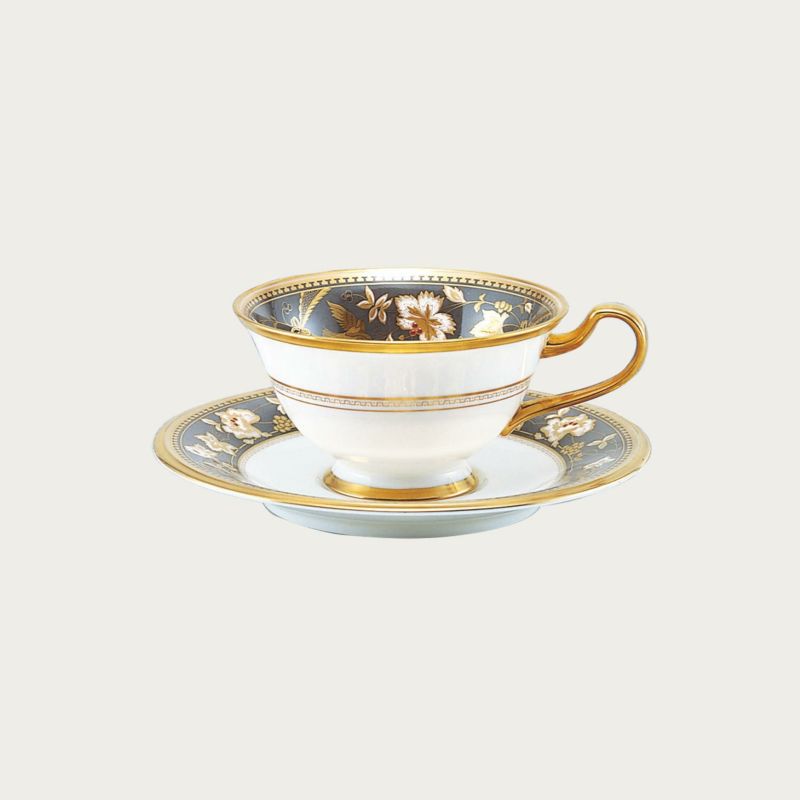 Noritake ノリタケ サブライム ティー・コーヒー碗皿 カップ＆ソーサー（墨色） 220ml Y59587/4403 4403J/Y59587 ティーカップ コーヒーカップ