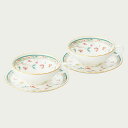 Noritake ノリタケ 花更紗 ティー碗皿ペアセット ティーカップ＆ソーサーペア 180ml P58043A/4409 4409L/P58043A