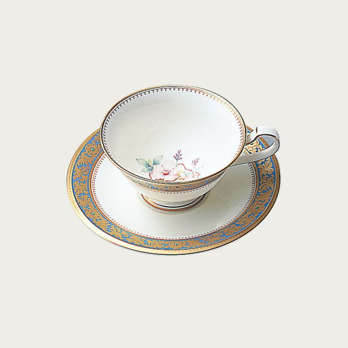 Noritake ノリタケ グランブロシェ ティー・コーヒー碗皿 カップ＆ソーサー 220ml Y59587/4465-2 4465-2J/Y59587 ティーカップ コーヒーカップ