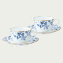 Noritake ノリタケ ブルーソレンティーノ ティー・コーヒー碗皿ペアセット カップ＆ソーサーペア 225ml P59387A/4562 4562L/P59387A ティーカップ コーヒーカップ