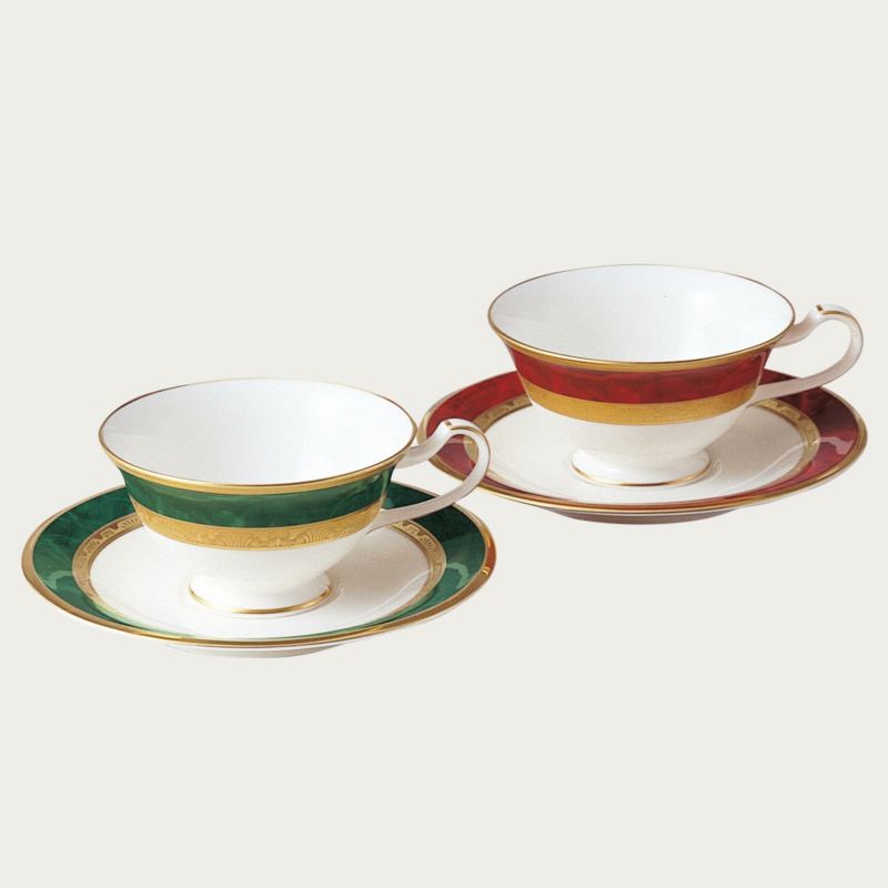 Noritake ノリタケ フィッツジェラルド ヘミングウェイ ティー コーヒー碗皿ペアセット(色変り) カップ＆ソーサーペア 220ml Y6988/47332 47332J/Y6988 ティーカップ コーヒーカップ